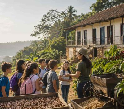Passeio pedagógico sobre a história do café: aprendizado fora da sala